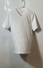 Load image into Gallery viewer, Hugo Boss Mens White Cotton Short Sleeve V-Neck Pullover T-Shirt Size Large