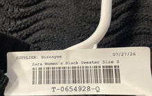Load image into Gallery viewer, Zara Womens Black Knitted Long Sleeve Mock Neck Pullover Sweater Size Small