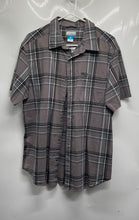 Load image into Gallery viewer, Columbia Mens Multicolor Plaid Short Sleeve Button-Up Shirt Size Large