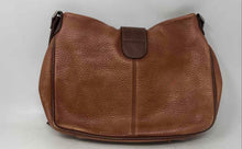 Load image into Gallery viewer, Partners Womens Brown Leather Inner Pockets Adjustable Strap Crossbody Bag