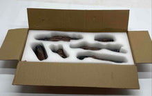 Load image into Gallery viewer, Lot Of 6 Pcs Resin Wooden Home Decor Brown Logs In Open Box