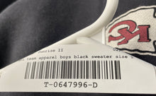 Load image into Gallery viewer, NFL Team Apparel Boys Black Long Sleeve Crew Neck Relaxed Football Sweater Sz S