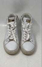 Load image into Gallery viewer, Guess Womens Lammi White Gold Mid Top Lace-Up Sneaker Shoes Size 7.5M