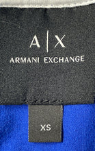 Load image into Gallery viewer, Armani Exchange Mens Blue Short Sleeve Collared Golf Polo Shirt Size XS