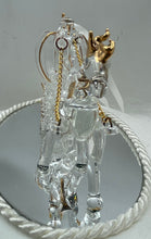 Load image into Gallery viewer, Bouchard Crystal Cinderella Horse Drawn Carriage Ring Pillow Wedding Figurine