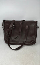 Load image into Gallery viewer, Buxton Unisex Brown Faux Leather Inner Pocket Shoulder Strap Medium Tote Bag