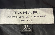 Load image into Gallery viewer, Tahari Womens Gray Notch Lapel Long Sleeve One-Button Blazer Size 12P