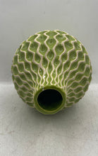 Load image into Gallery viewer, Green Ceramic Wave Print Home Collectible Freestanding Tabletop Decorative Vase