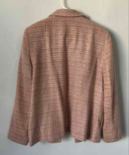 Load image into Gallery viewer, Alfred Dunner Womens Multicolor Plaid Glitter Button Front Jacket Size 16P