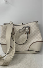 Load image into Gallery viewer, Nine West Womens White Detachable Strap Double Handle Shoulder Crossbody Bag