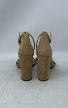 Load image into Gallery viewer, Sam Edelman Womens Beige Leather Open Toe Block Ankle Strap Heels Size 8M