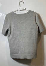 Load image into Gallery viewer, Michael Kors Womens Gray Short Sleeve Round Neck Blouse Top Size Medium