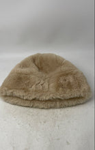 Load image into Gallery viewer, Womens Beige Luxury Faux Fur Travel Winter Bucket Hat One Size