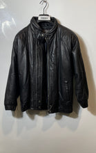 Load image into Gallery viewer, Express Womens Black Leather Long Sleeve Front Full-Zip Bomber Jacket Size M/2