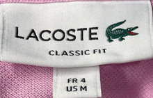 Load image into Gallery viewer, Lacoste Mens Pink Cotton Short Sleeve Collared Classic Fit Polo Shirt Size M