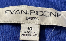 Load image into Gallery viewer, Evan Picone Womens Blue Sleeveless V-Neck Ruched Waist Maxi Dress Size 10