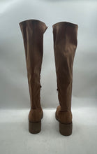 Load image into Gallery viewer, Charlotte Russe Womens Brown Round Toe Side Zip Over The Knee Winter Boots Sz 8