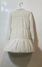 Load image into Gallery viewer, Vineyard Vines Womens White And Black Polka Dot Long Sleeve Shirt Dress Size S