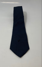 Load image into Gallery viewer, Pierre Cardin Mens Black Silk Keeper Loop Adjustable Formal Pointed Tie