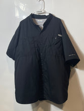 Load image into Gallery viewer, Columbia Mens Black Short Sleeve Collared Button-Up Shirt Size 3X