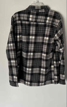 Load image into Gallery viewer, Mountain Ridge Mens Black White Plaid Flannel Long Sleeve Full-Zip Jacket Size M