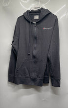 Load image into Gallery viewer, Champion Mens Gray Cotton Blend Long Sleeve Pockets Full-Zip Hoodie Size Large
