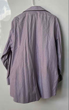 Load image into Gallery viewer, Brooks Brothers Mens Purple Striped Cotton Long Sleeve Dress Shirt Size 17.5