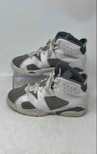 Load image into Gallery viewer, Nike Boys Air Jordan 6 Retro Gray White Lace-Up Sneaker Shoes Size 1Y