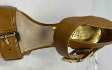 Load image into Gallery viewer, Michael Kors Womens Brown Leather Stiletto Ankle Strap Heels Size 8.5M