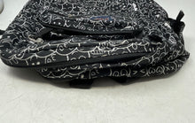 Load image into Gallery viewer, JanSport Womens Black Printed Zipper Top Handle Adjustable Strap Backpack