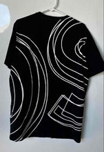 Load image into Gallery viewer, Boss Mens Black Stretch Cotton Crew Neck Big Logo Graphic Print T-Shirt Size L