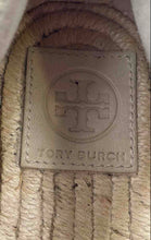 Load image into Gallery viewer, Authentic Tory Burch Womens Catalina Beige Cream Wedge Espadrille Sandals Sz 9M