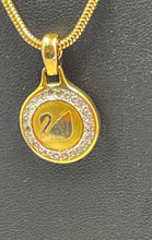 Load image into Gallery viewer, Authentic Swarovski Women's Gold Tone Necklace With Pendant.