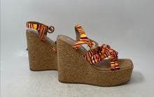 Load image into Gallery viewer, Steve Madden Womens Patrize Multicolor Ankle Strap Platform Sandals Size 9