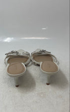 Load image into Gallery viewer, Aldo Womens White Grommet Buckle Open Toe Kitten Heel Slip-On Slide Sandals Sz 8