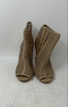 Load image into Gallery viewer, Sam Edelman Womens Aubriana Beige Peep Toe Side Zip Ankle Booties Size 8 1/2