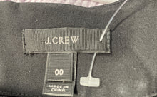Load image into Gallery viewer, J.Crew Womens Black Short Sleeve Back Zipper Cocktail Sheath Dress Size 00