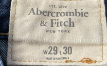 Load image into Gallery viewer, Abercrombie & Fitch Mens Blue Five-Pocket Design Skinny Leg Jeans Size 29x30