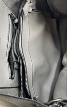 Load image into Gallery viewer, Steve Madden Womens Gray Faux Leather Detachable Strap Shoulder Handbag