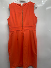 Load image into Gallery viewer, Calvin Klein Womens Orange Sleeveless Round Neck Sheath Dress Size 9