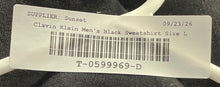 Load image into Gallery viewer, Calvin Klein Mens Black Long Sleeve Crew Neck Pullover Sweatshirt Size Large