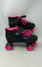 Load image into Gallery viewer, Pacer Unisex GTX-500 Black Pink Lace-Up Adjustable Strap Roller Skates Size 10