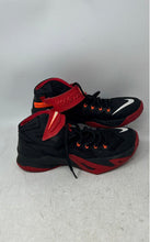 Load image into Gallery viewer, Nike Mens LeBron Soldier 8 Black Red White Orange Sneaker Shoes Size 8 No Insole