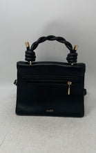 Load image into Gallery viewer, Aldo Womens Black Faux Leather Inner Pocket Crossbody Strap Top Handle Handbag