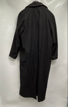 Load image into Gallery viewer, London Fog Womens Black Long Sleeve Double Breasted Trench Coat Size 10