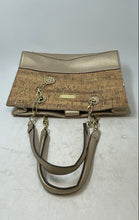Load image into Gallery viewer, Anne Klein Womens Beige Gold-Tone Bottom Studs Double Strap Shoulder Bag