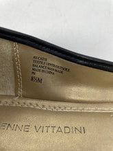 Load image into Gallery viewer, Adrienne Vittadini Womens Cathi Black Embellished Slip-On Ballet Flats Size 8.5M