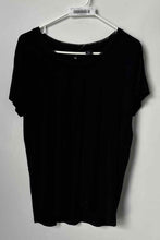 Load image into Gallery viewer, Tahari Womens Black Short Sleeve Round Neck Pullover T-Shirt Size Medium