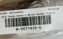 Load image into Gallery viewer, Kate Spade New York Womens Cassia White Leather Slip-On Thong Sandals Size 9B