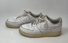 Load image into Gallery viewer, Nike Mens Air Force 1 Low All White Leather Lace-Up Sneakers Shoes Size 10
